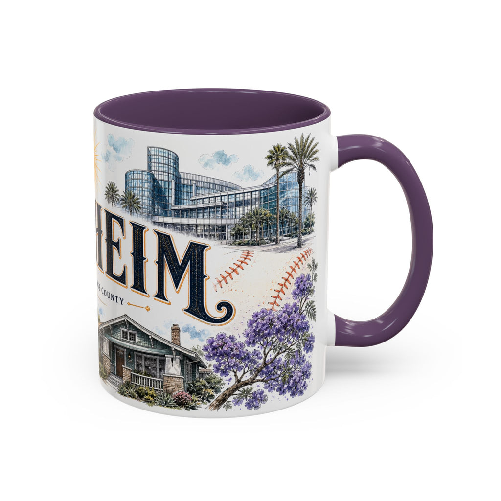 Anaheim Coffee Mug | United States Travel Souvenir | Vintage Illustrated City Gift | 11 oz 15 oz Accent Mug