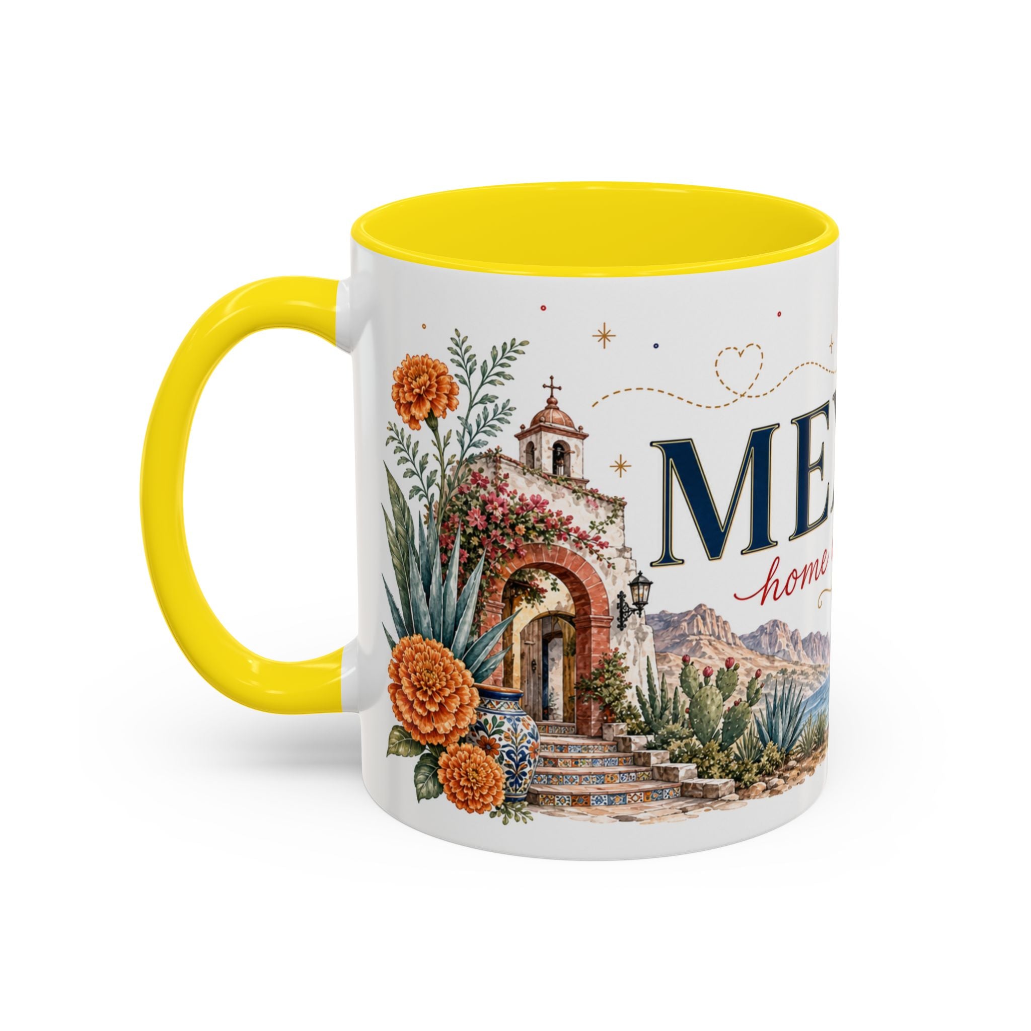 Mexico Home Country Mug | Moving Away Gift | Long Distance Friendship | 11 oz 15 oz Accent Mug