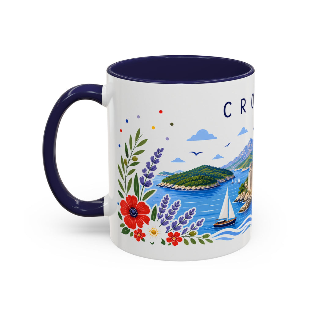 Croatia Coffee Mug | Travel Souvenir Accent Mug | Place Gift Ceramic Cup 11oz 15oz