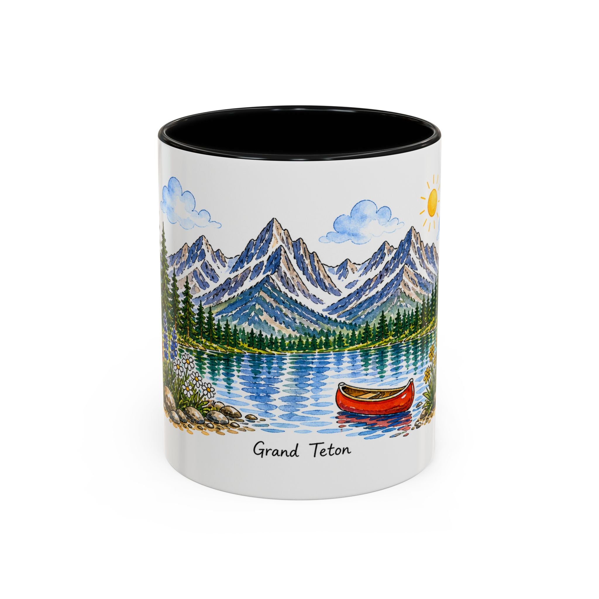 Grand Teton National Park Mug | US Travel Souvenir Accent Coffee Mug | 11oz 15oz Ceramic Cup