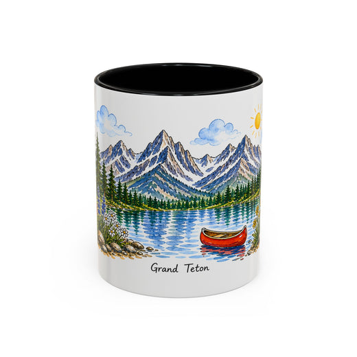 Grand Teton National Park Mug | US Travel Souvenir Accent Coffee Mug | 11oz 15oz Ceramic Cup