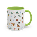 Boston Christmas Mug | Watercolor Travel Souvenir | Holiday Gift | Accent Ceramic Coffee Cup 11oz 15oz