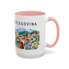 Bosnia and Herzegovina Coffee Mug | Travel Souvenir Accent Mug | Country Gift Ceramic Cup 11oz 15oz
