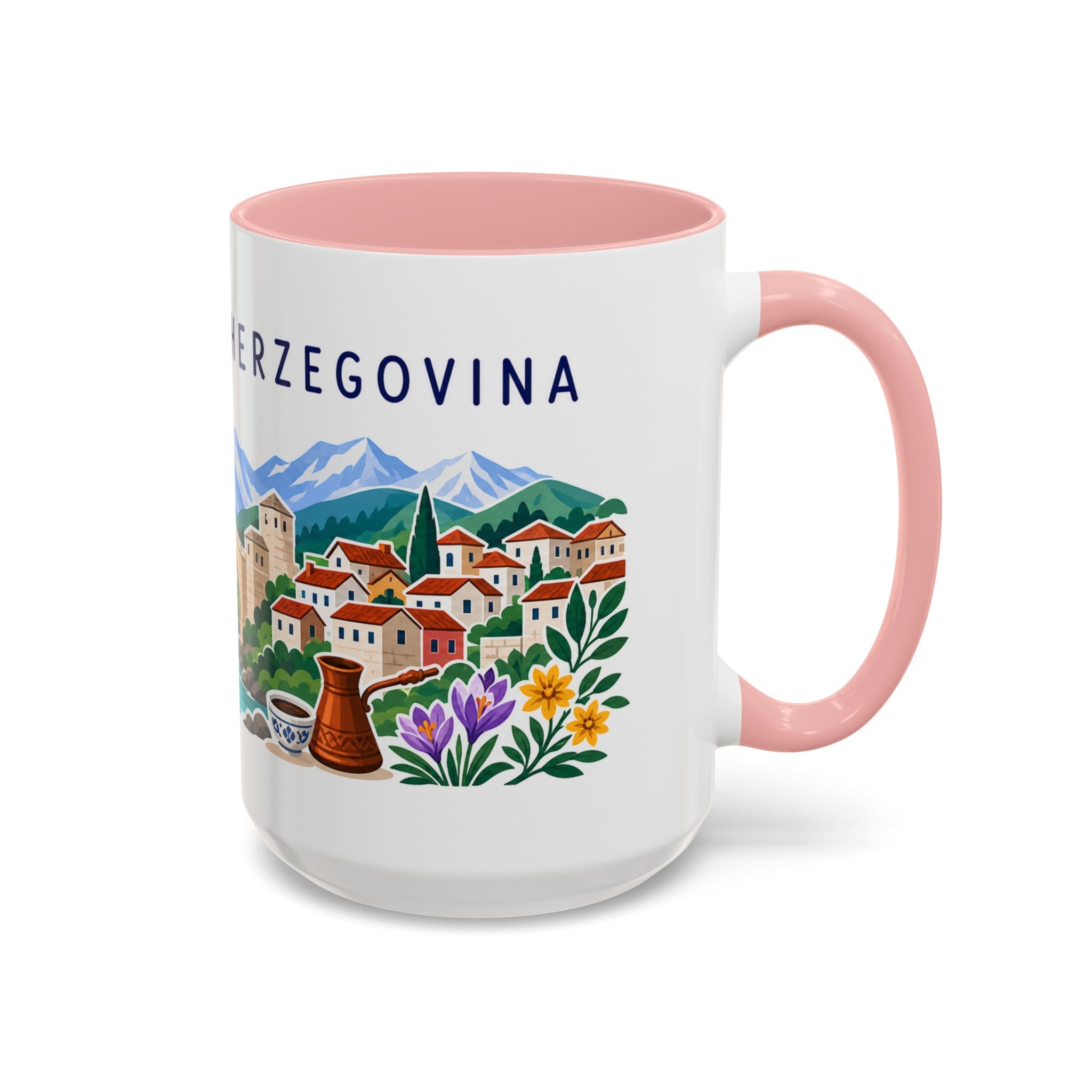 Bosnia and Herzegovina Coffee Mug | Travel Souvenir Accent Mug | Country Gift Ceramic Cup 11oz 15oz