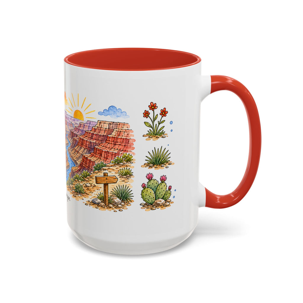Grand Canyon National Park Mug | US Travel Souvenir Accent Coffee Mug | 11oz 15oz Ceramic Cup