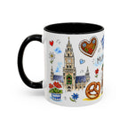 Munich Travel Mug | European City Souvenir Accent Coffee Mug | 11oz 15oz Ceramic Cup