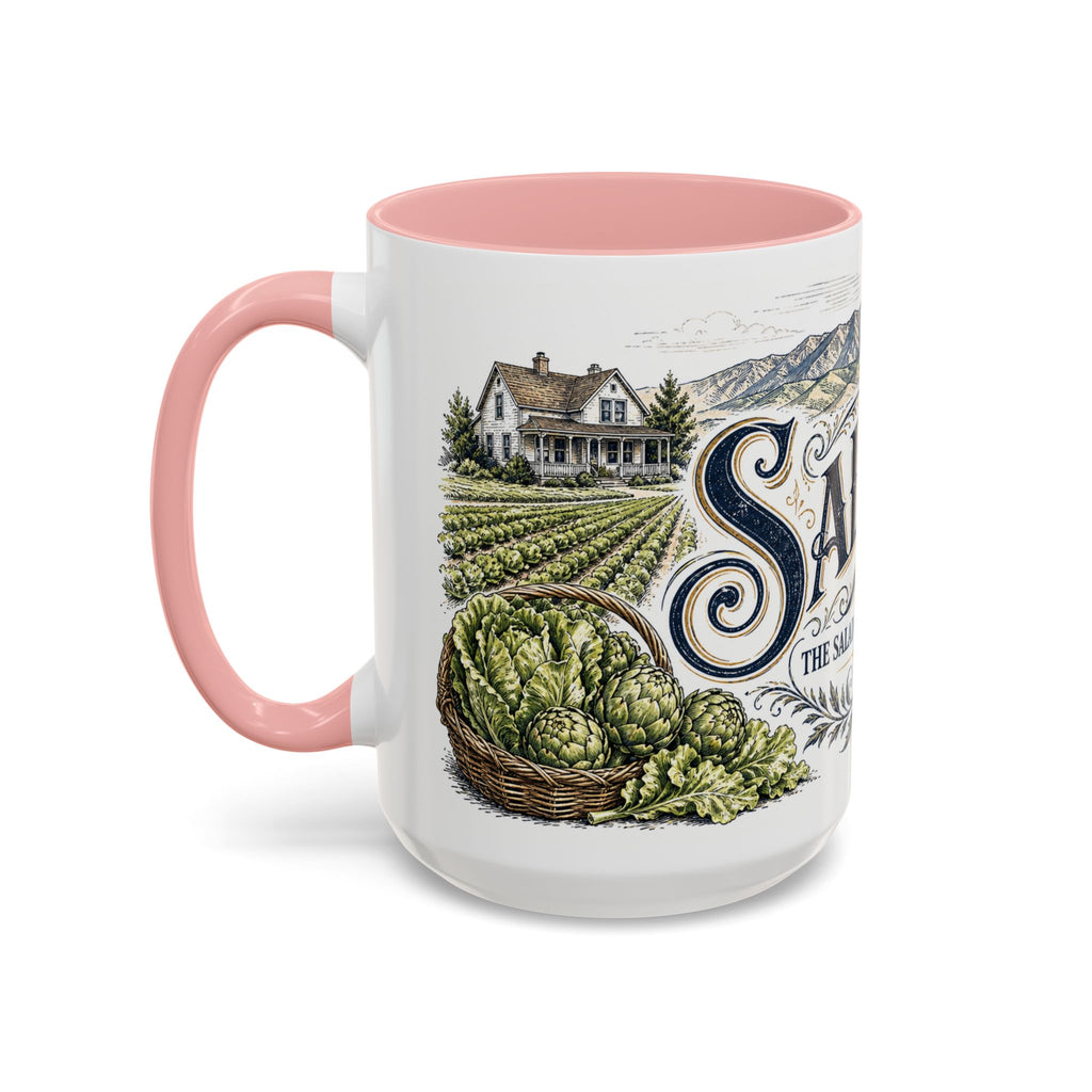 Salinas Coffee Mug | United States Travel Souvenir | Vintage Illustrated City Gift | 11 oz 15 oz Accent Mug