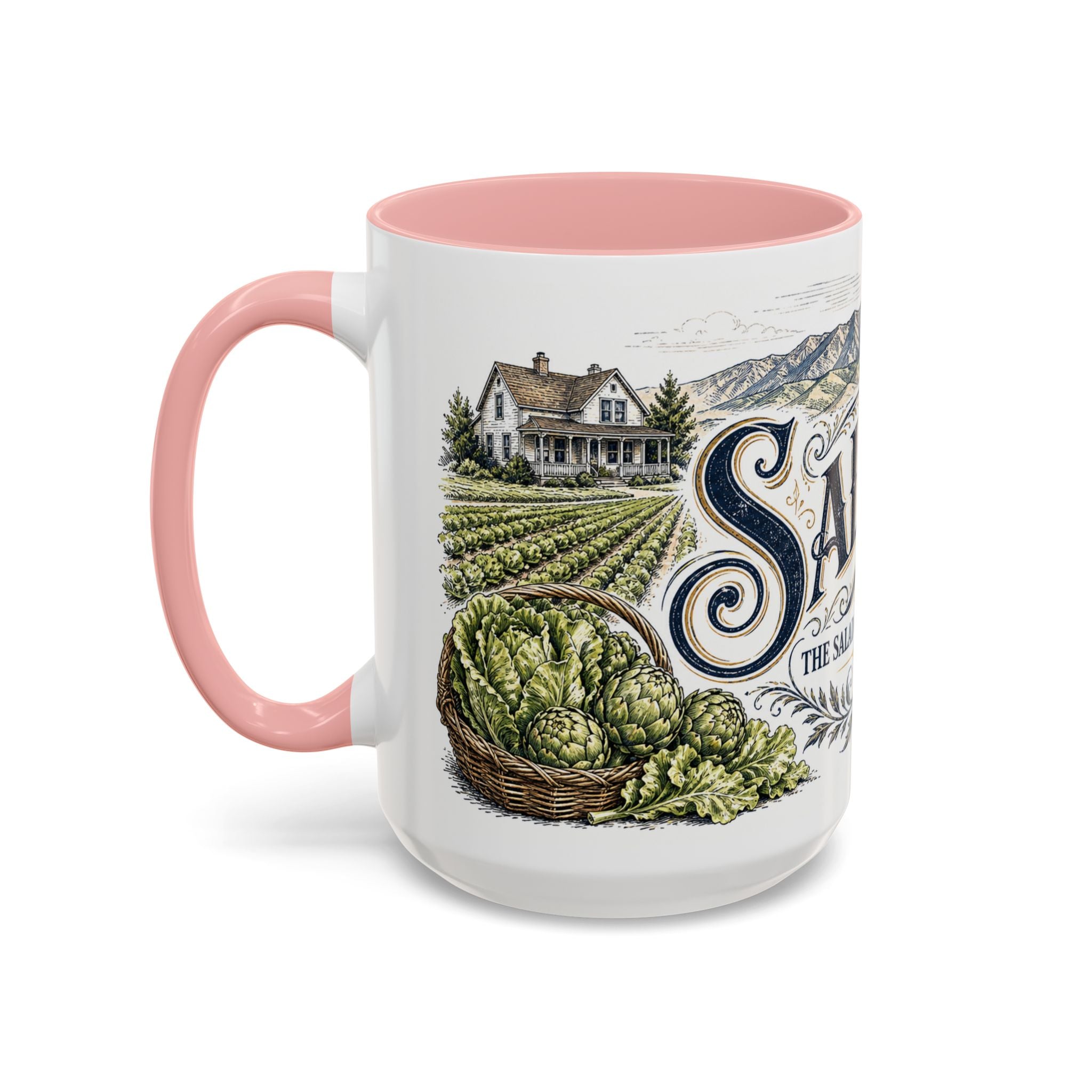 Salinas Coffee Mug | United States Travel Souvenir | Vintage Illustrated City Gift | 11 oz 15 oz Accent Mug