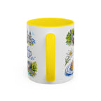 Salzburg Illustrated Travel Mug | City Souvenir Accent Coffee Mug | 11oz 15oz Ceramic Cup