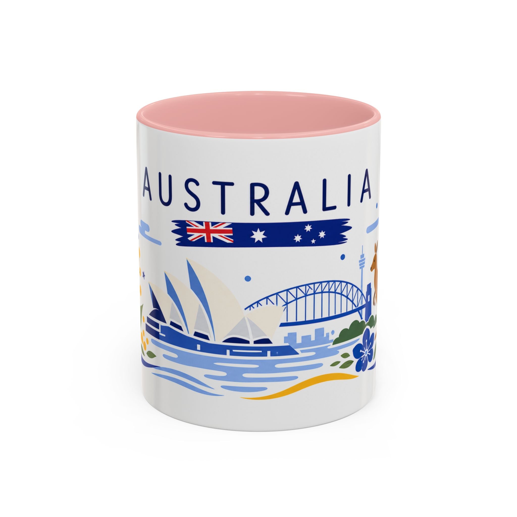 Australia Coffee Mug | Travel Souvenir Accent Mug | Country Gift Ceramic Cup 11oz 15oz