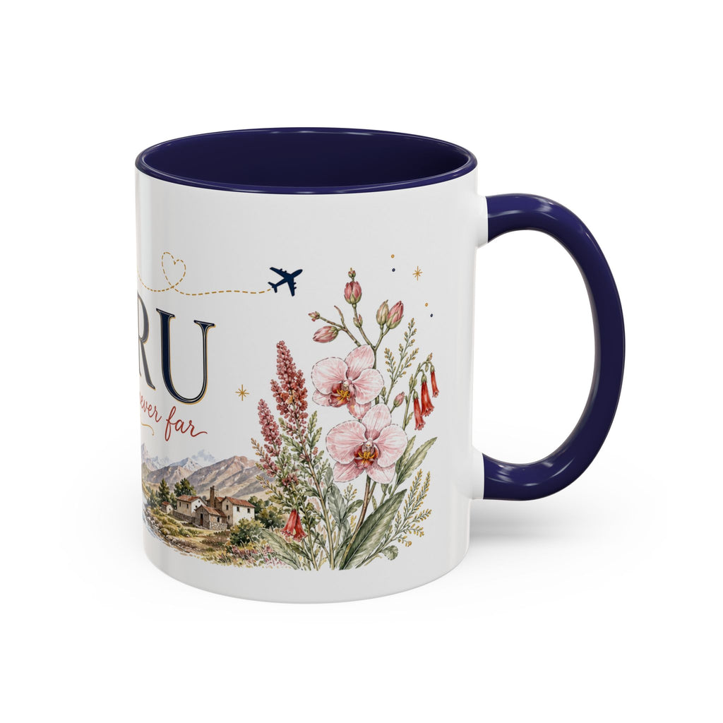 Peru Home Country Mug | Moving Away Gift | Long Distance Friendship | 11 oz 15 oz Accent Mug