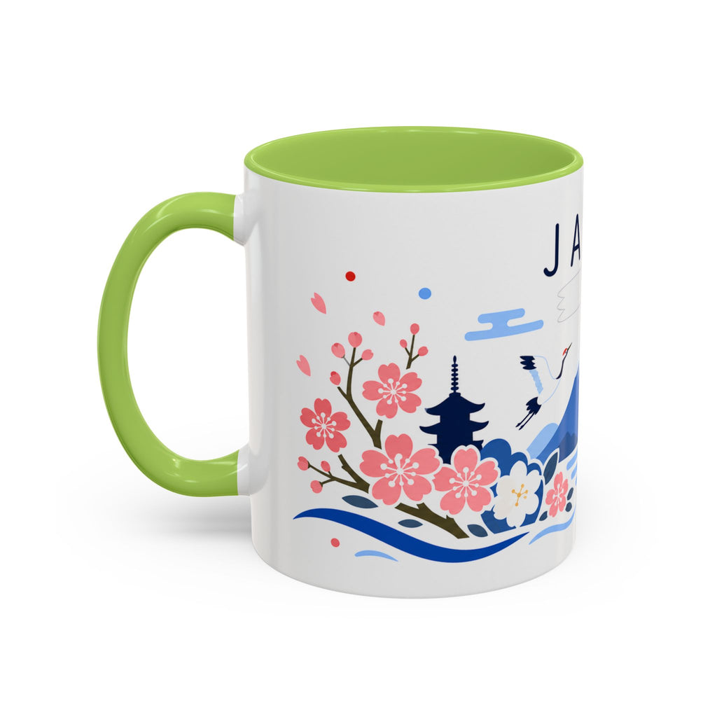 Japan Coffee Mug | Travel Souvenir Accent Mug | Country Gift Ceramic Cup 11oz 15oz