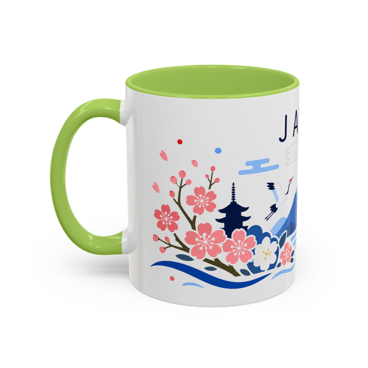 Japan Coffee Mug | Travel Souvenir Accent Mug | Country Gift Ceramic Cup 11oz 15oz