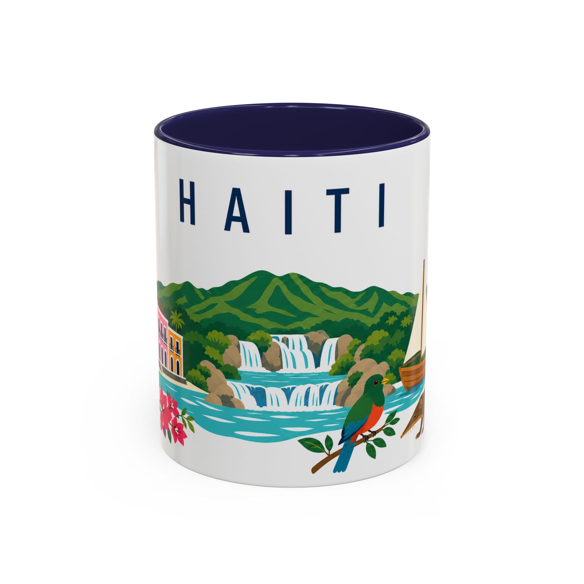 Haiti Coffee Mug | Travel Souvenir Accent Mug | Country Gift Ceramic Cup 11oz 15oz