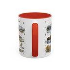 Grand Teton Coffee Mug | National Park Hiking Wyoming Gift | Accent Color Ceramic 11oz 15oz