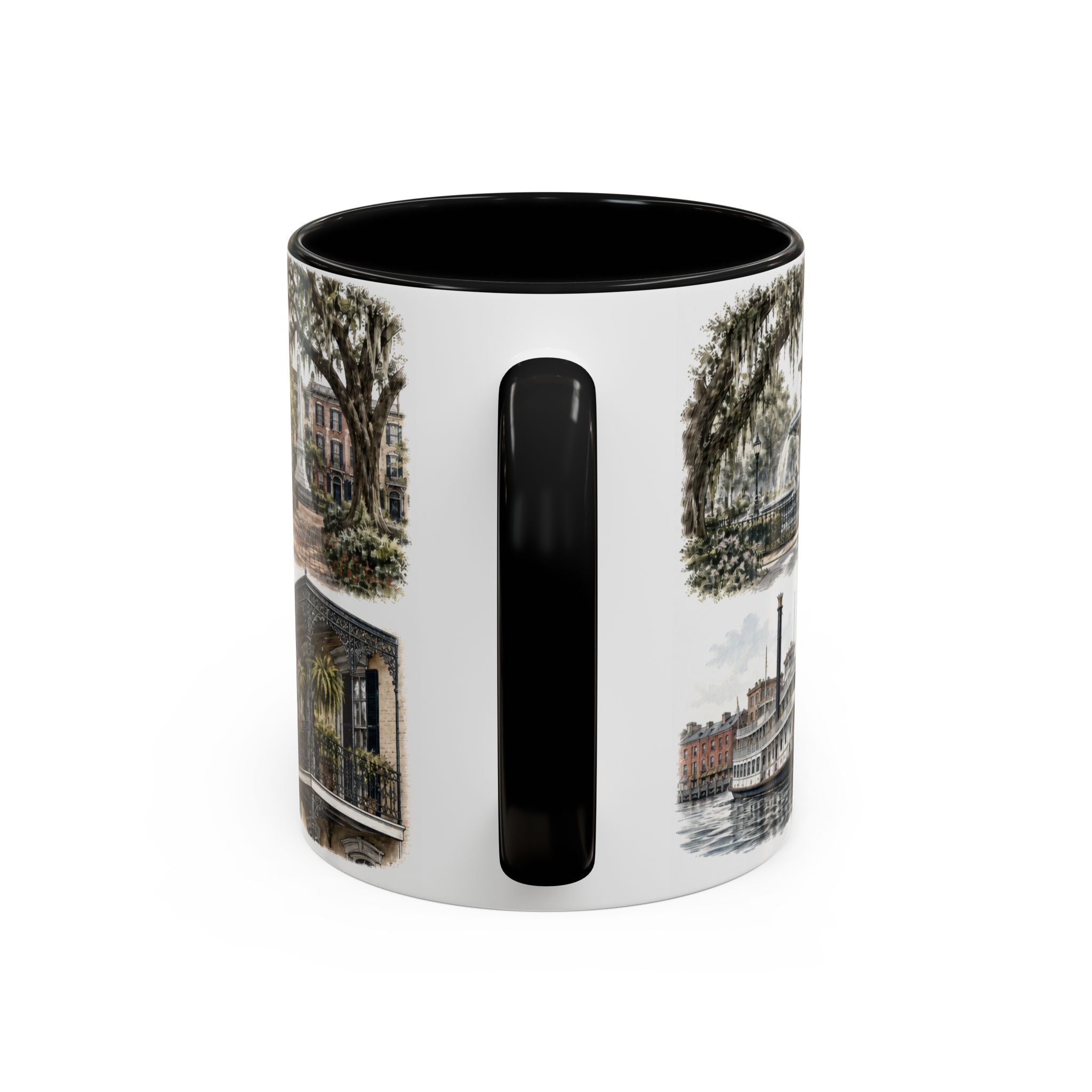 Savannah Coffee Mug | United States Travel Souvenir | Vintage Illustrated City Gift | 11 oz 15 oz Accent Mug