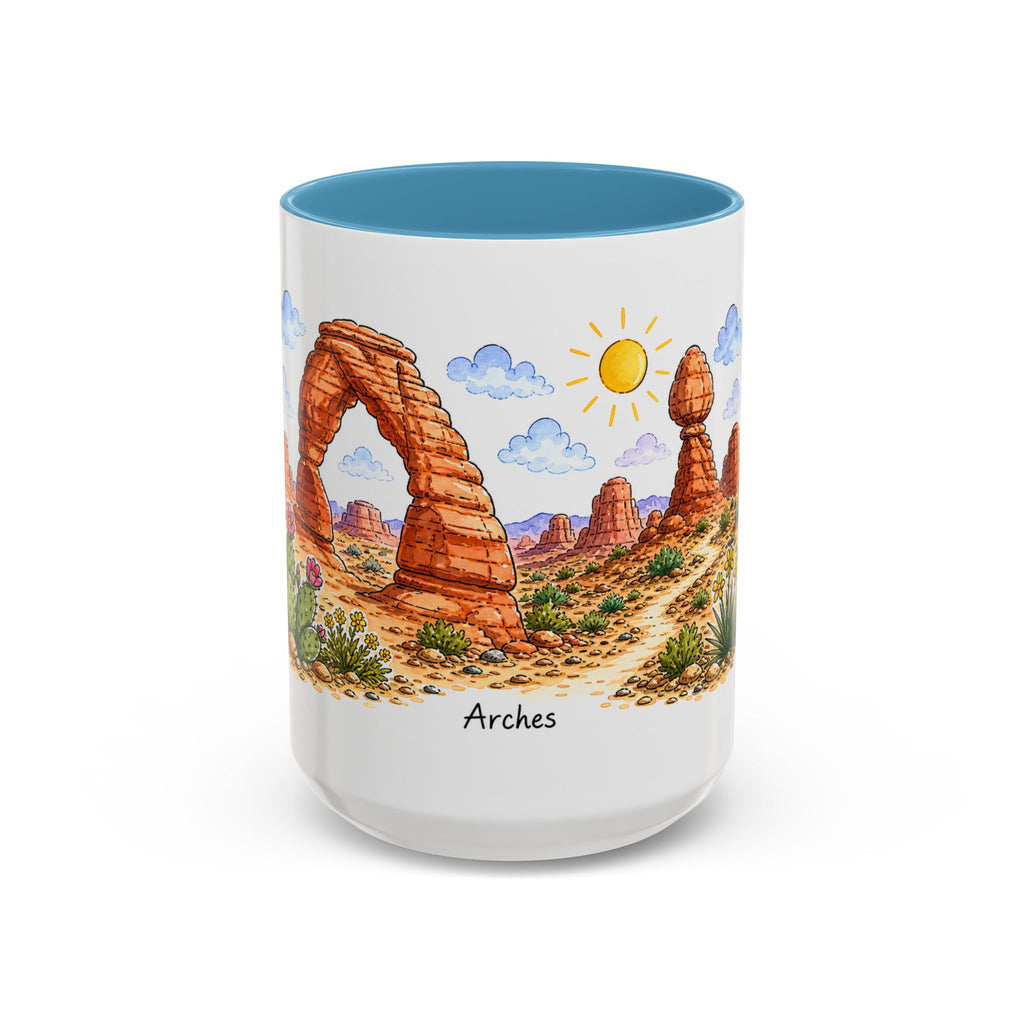 Arches National Park Mug | US Travel Souvenir Accent Coffee Mug | 11oz 15oz Ceramic Cup