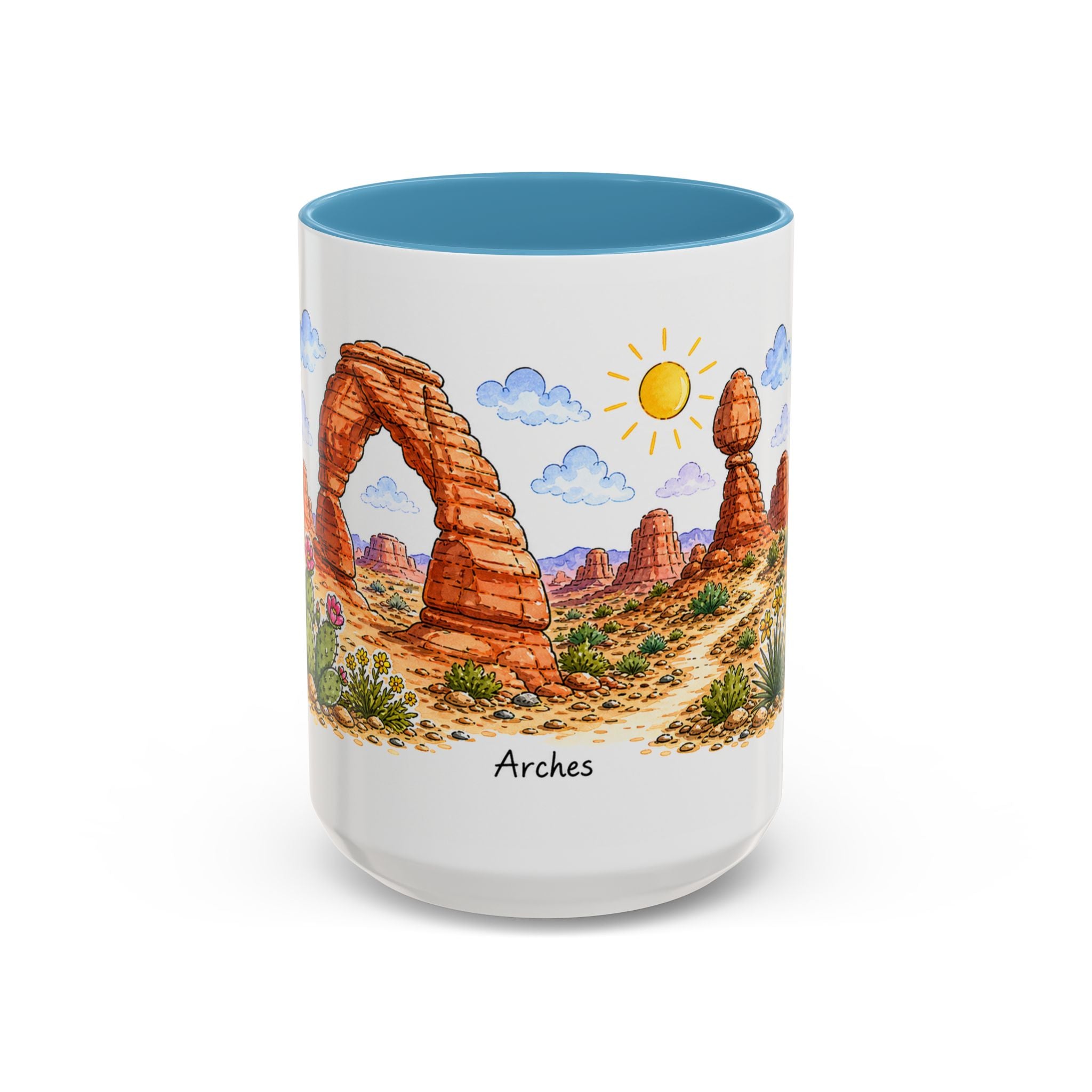 Arches National Park Mug | US Travel Souvenir Accent Coffee Mug | 11oz 15oz Ceramic Cup
