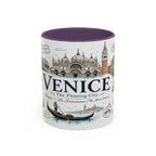 Venice Coffee Mug | Italy Souvenir Travel Gift | Accent Color Ceramic 11oz 15oz
