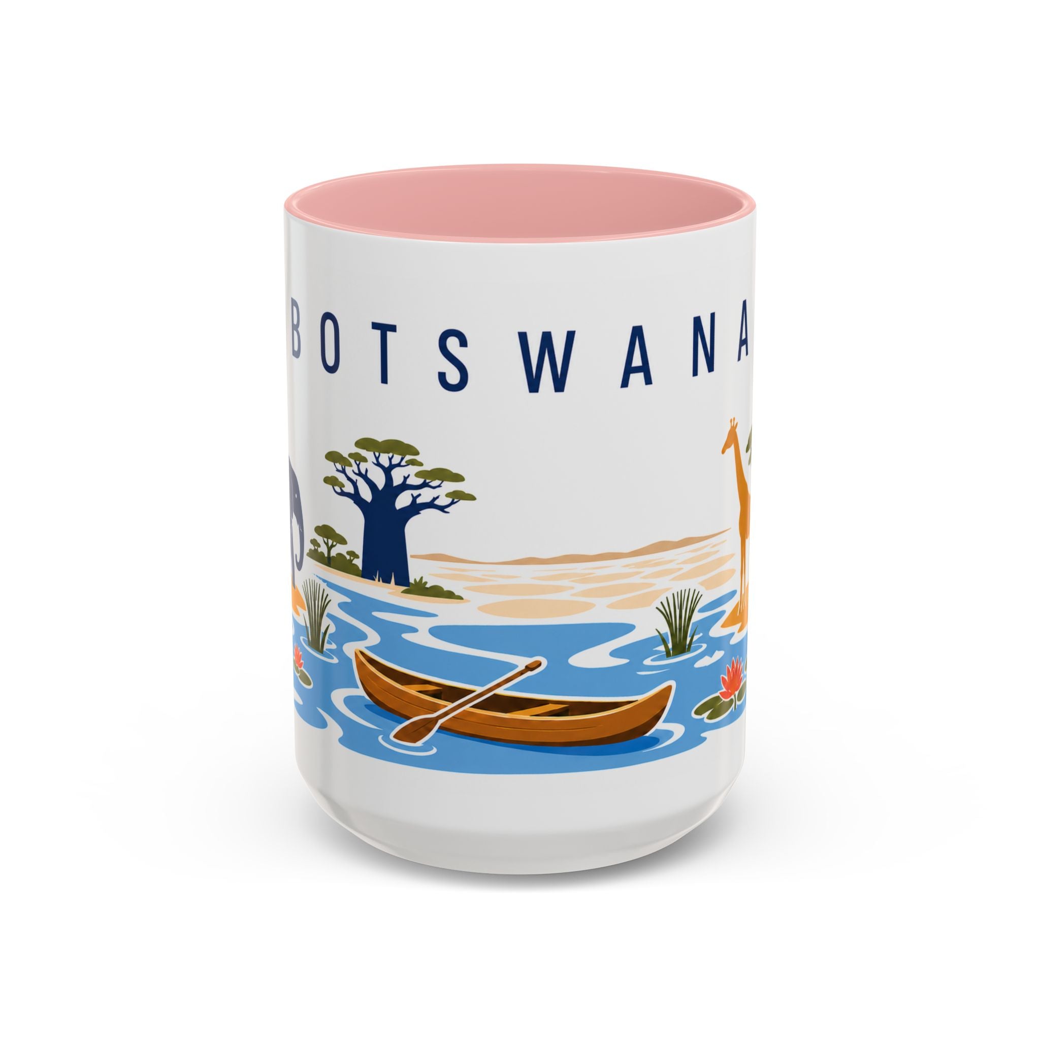 Botswana Coffee Mug | Travel Souvenir Accent Mug | Country Gift Ceramic Cup 11oz 15oz