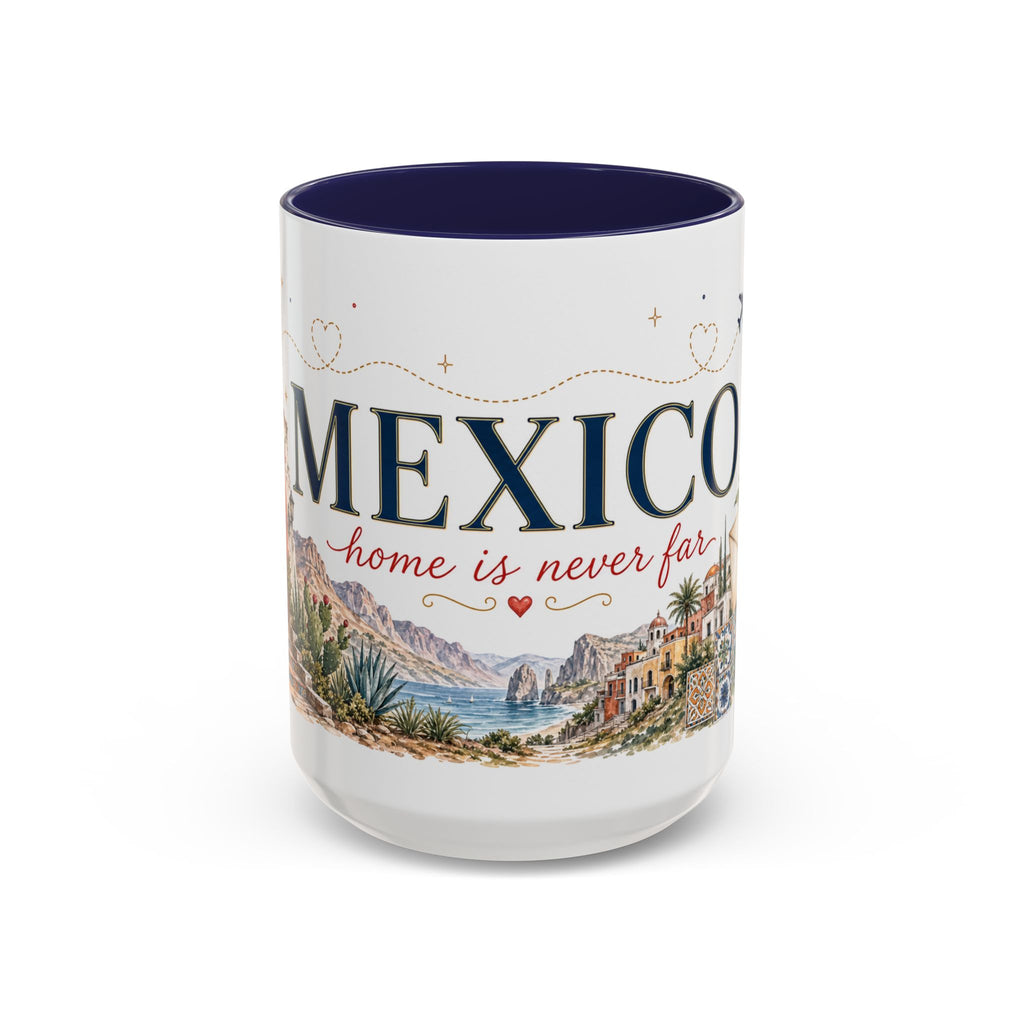 Mexico Home Country Mug | Moving Away Gift | Long Distance Friendship | 11 oz 15 oz Accent Mug