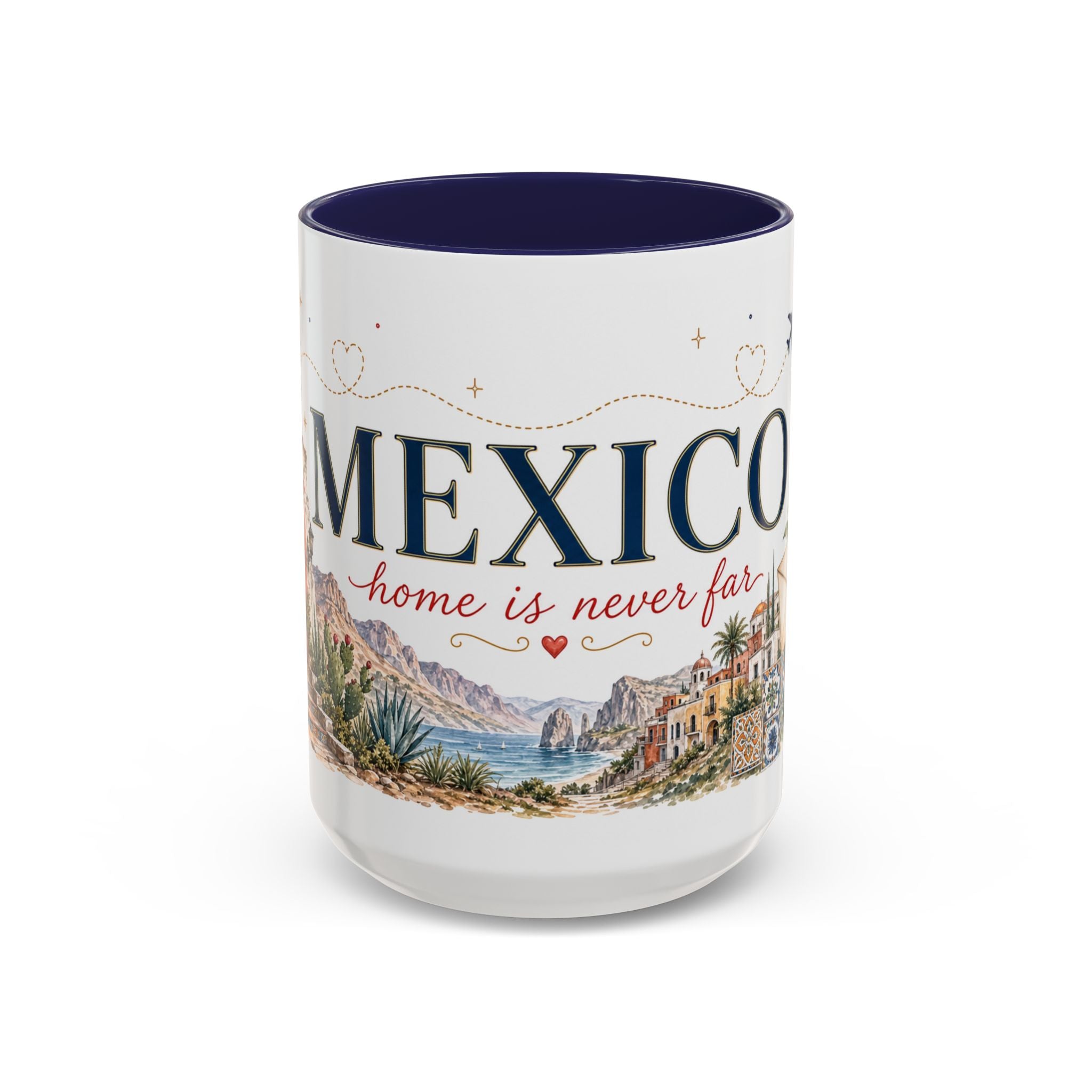 Mexico Home Country Mug | Moving Away Gift | Long Distance Friendship | 11 oz 15 oz Accent Mug