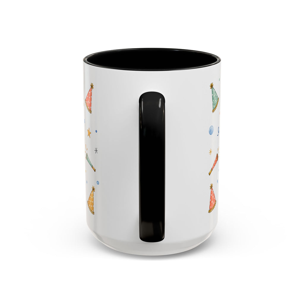 New Year Midnight Mug | Candle Firework Watercolor Party Gift | Accent Cup 11oz 15oz