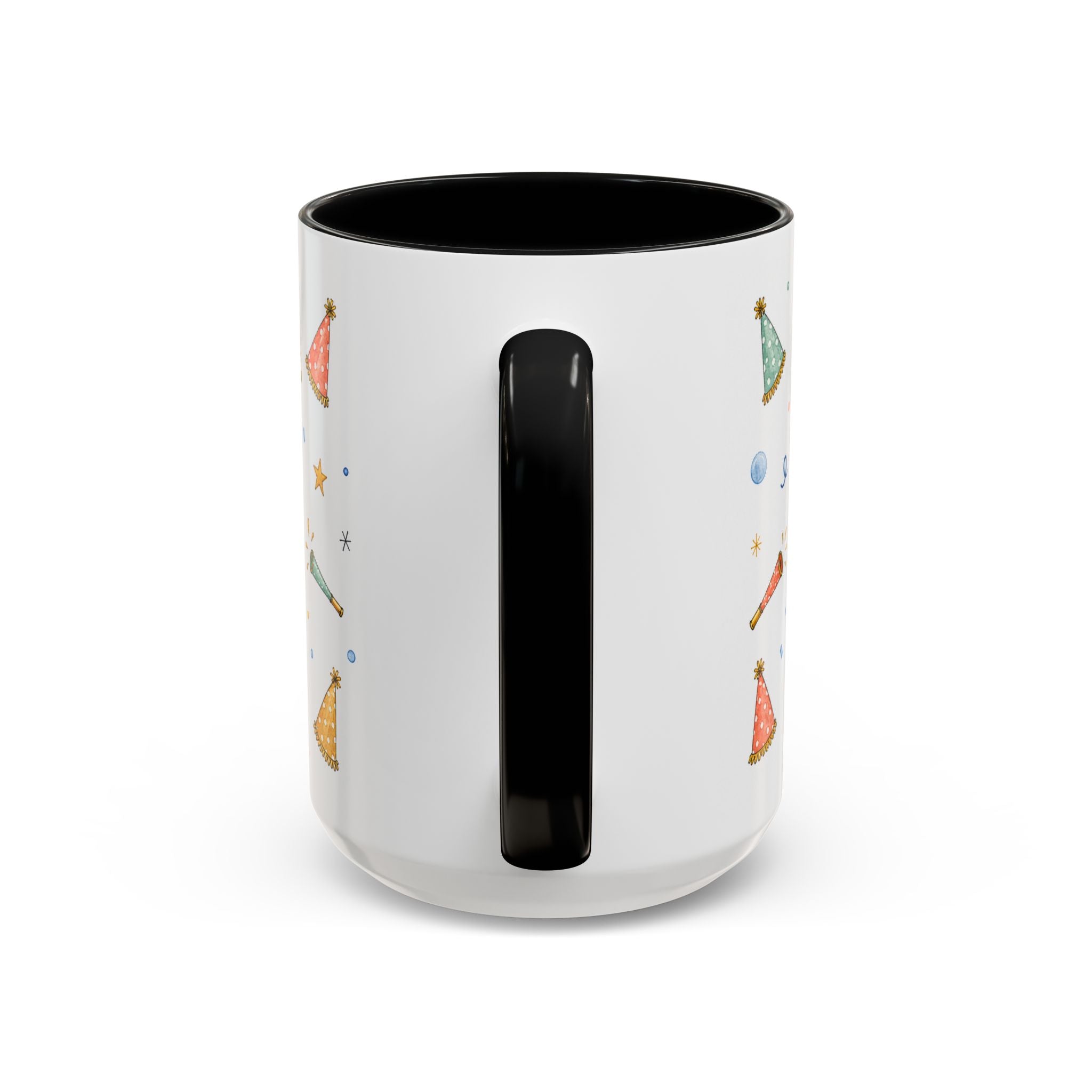 New Year Midnight Mug | Candle Firework Watercolor Party Gift | Accent Cup 11oz 15oz