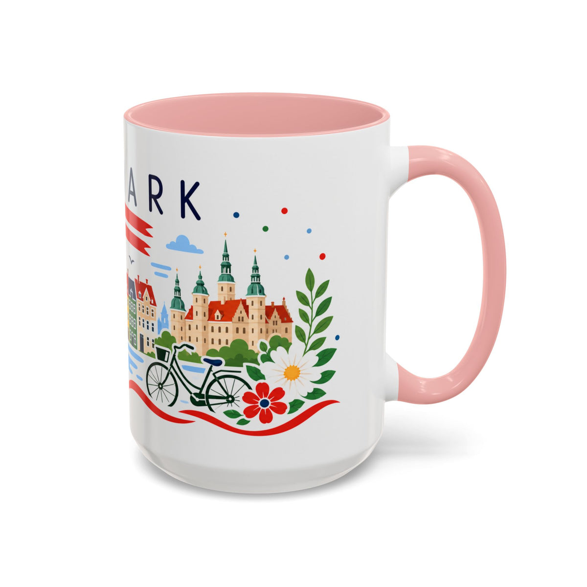 Denmark Coffee Mug | Travel Souvenir Accent Mug | Country Gift Ceramic Cup 11oz 15oz