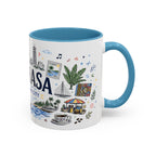 Kinshasa Coffee Mug | DR Congo Souvenir Travel Gift | Accent Color Ceramic 11oz 15oz