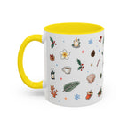 Honolulu Christmas Mug | Watercolor City Souvenir | Ceramic Coffee Cup (11oz 15oz)