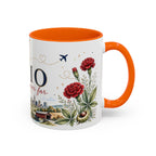 Ohio State Map Mug | Botanical Travel Sketch, Homesick Gift, Long Distance Friendship
