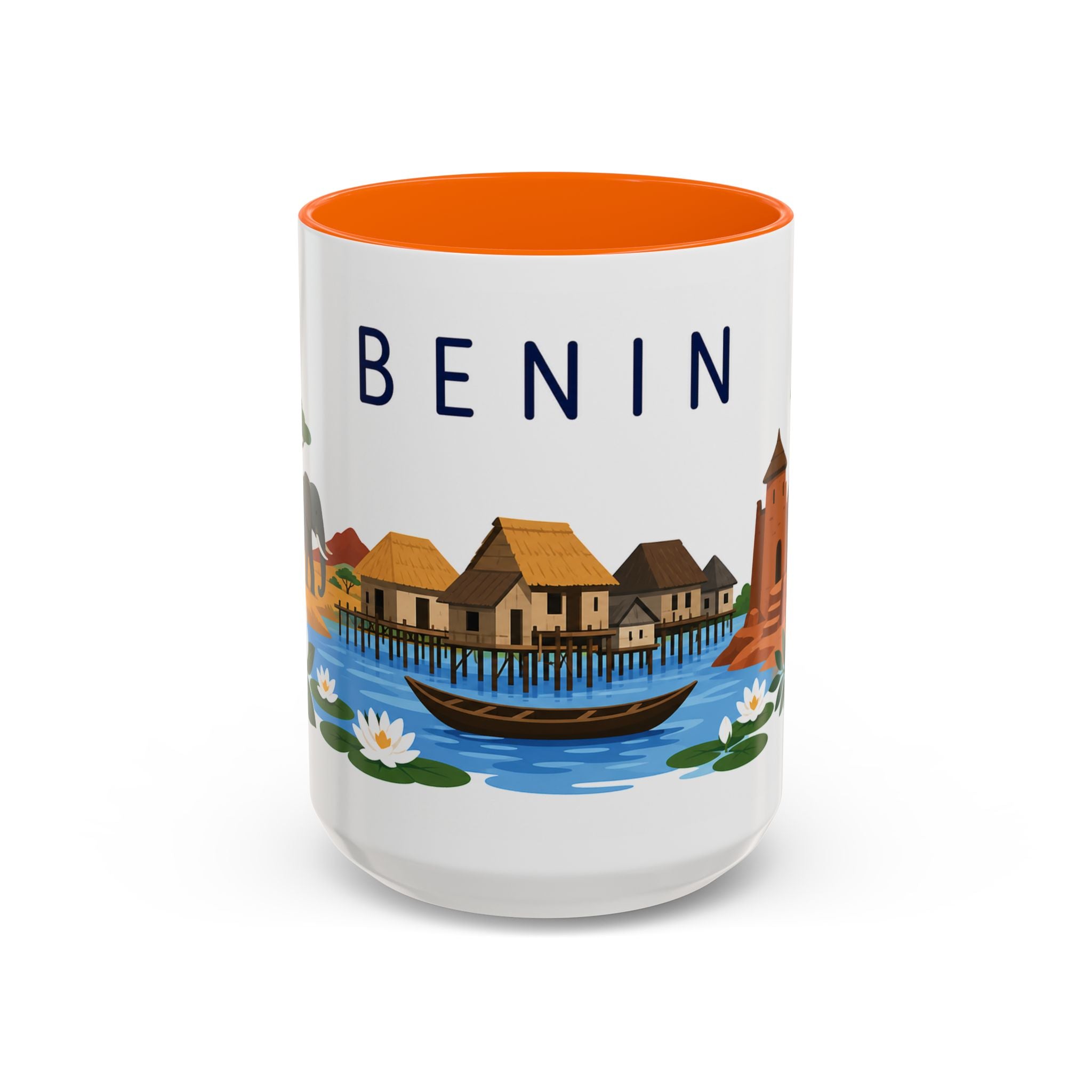 Benin Coffee Mug | Travel Souvenir Accent Mug | Country Gift Ceramic Cup 11oz 15oz