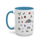 Denver Christmas Mug | Watercolor City Souvenir, Holiday Travel Gift (11oz/15oz)