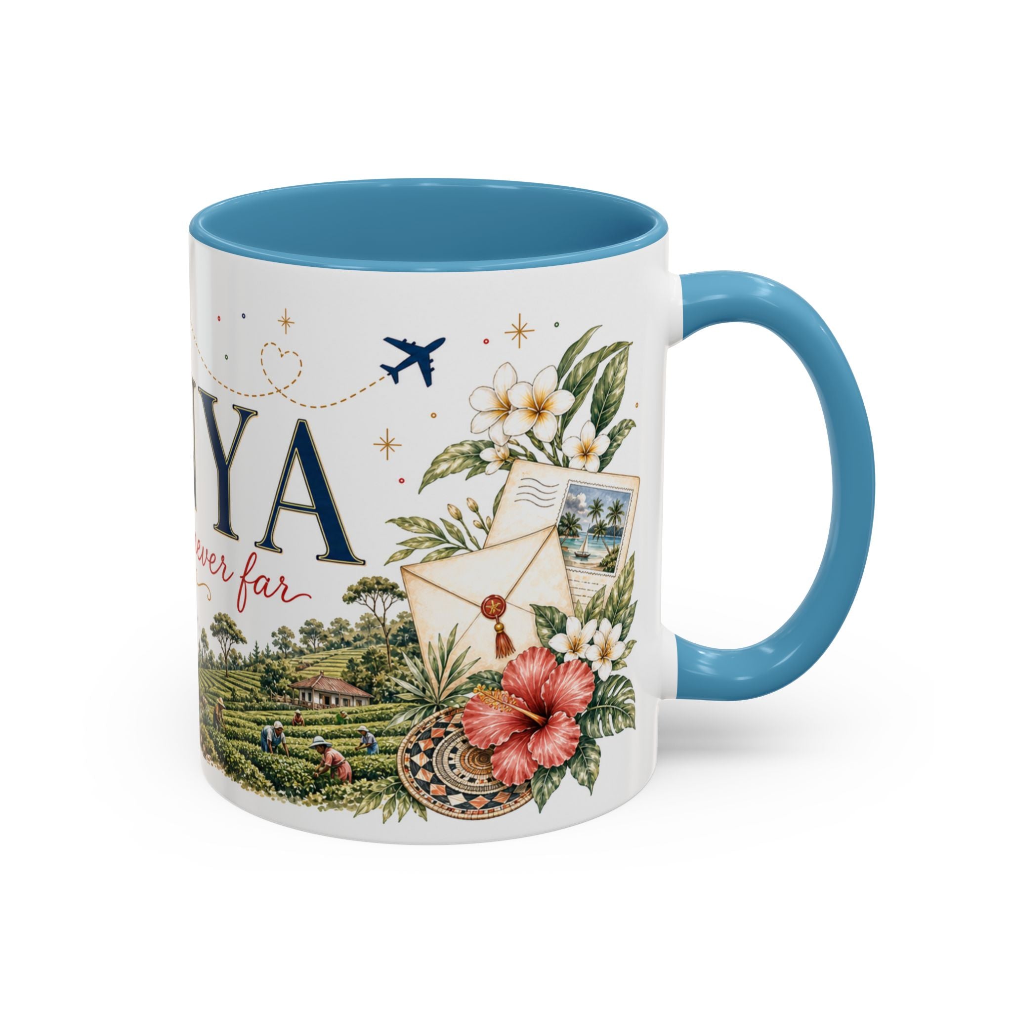 Kenya Home Country Mug | Moving Away Gift | Long Distance Friendship | 11 oz 15 oz Accent Mug