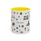 Charleston Christmas Mug | Watercolor City Souvenir, Holiday Travel Gift (11oz/15oz)