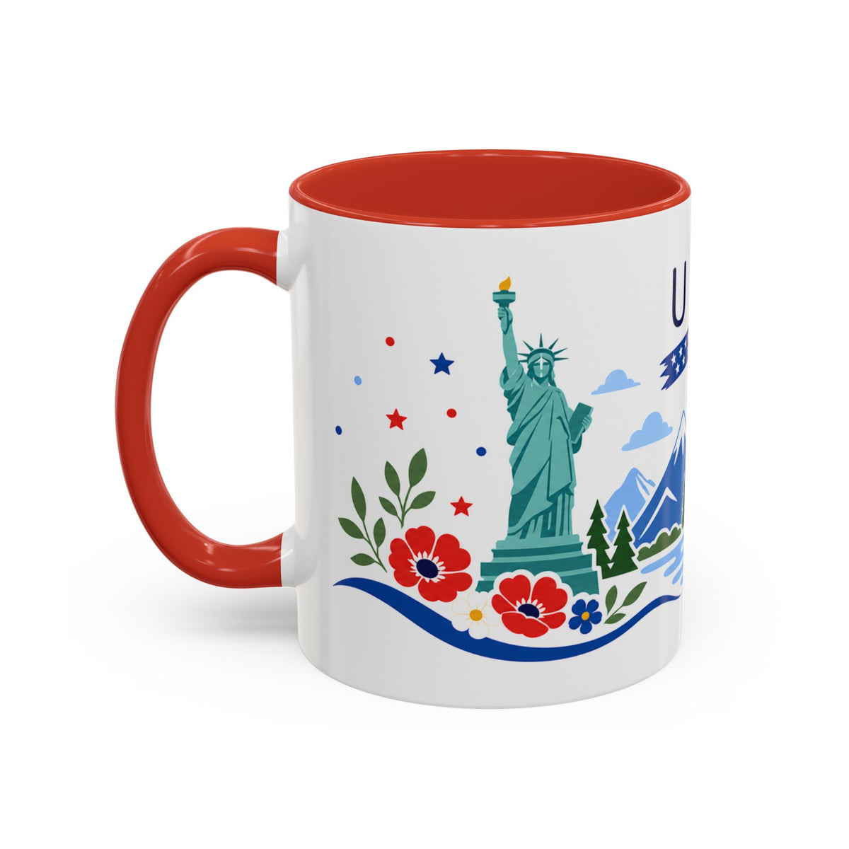 United States Coffee Mug | Travel Souvenir Accent Mug | Country Gift Ceramic Cup 11oz 15oz