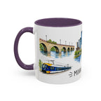 Minneapolis Illustrated Travel Mug | City Souvenir Accent Coffee Mug | 11oz 15oz Ceramic Cup