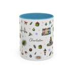 Charleston Christmas Mug | Watercolor City Souvenir, Holiday Travel Gift (11oz/15oz)