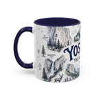 Yosemite National Park Coffee Mug | Hiking Camping Nature Gift | Accent Color Ceramic 11oz 15oz