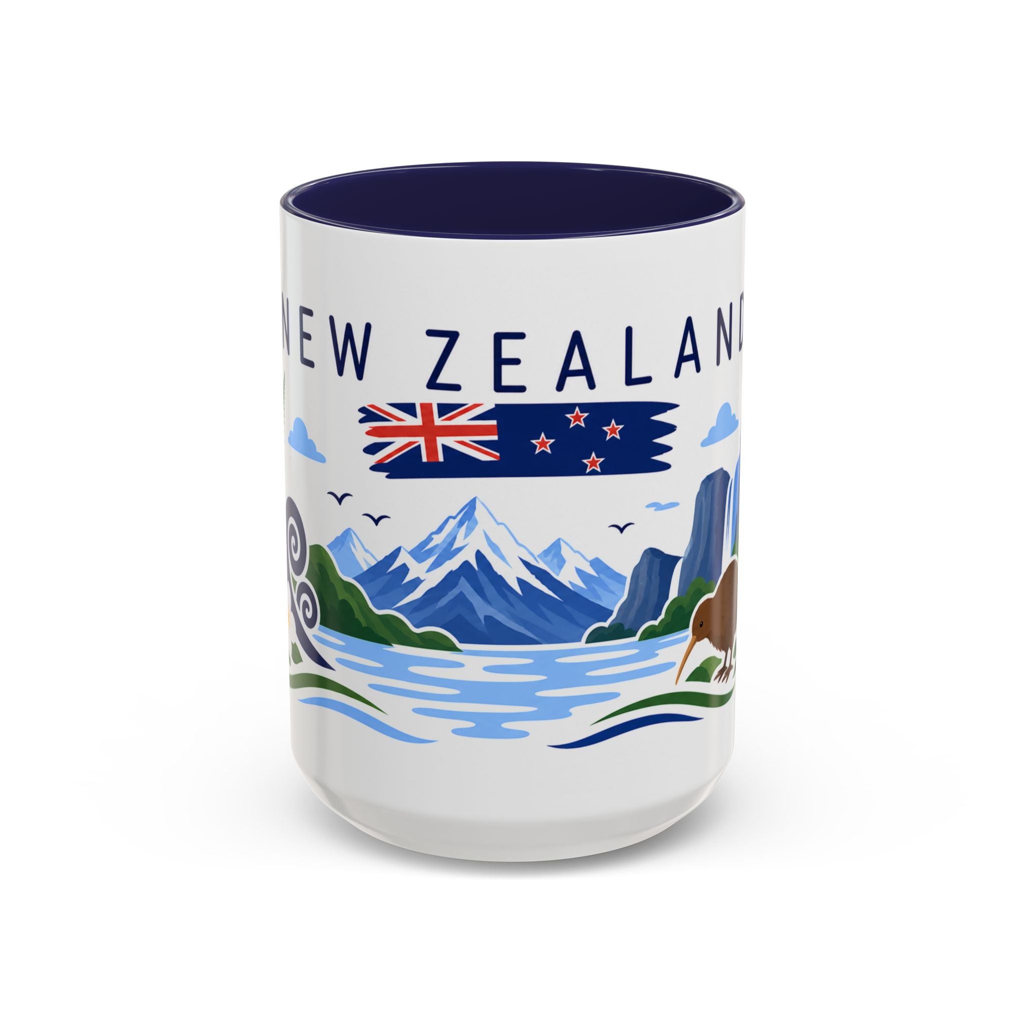 New Zealand Coffee Mug | Travel Souvenir Accent Mug | Country Gift Ceramic Cup 11oz 15oz