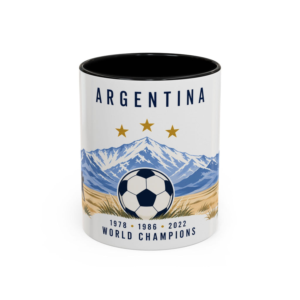 Argentina World Champions Mug | Three Time Soccer Champion Gift | Argentine Football Fan Cup | 1978–2022 | 11oz 15oz
