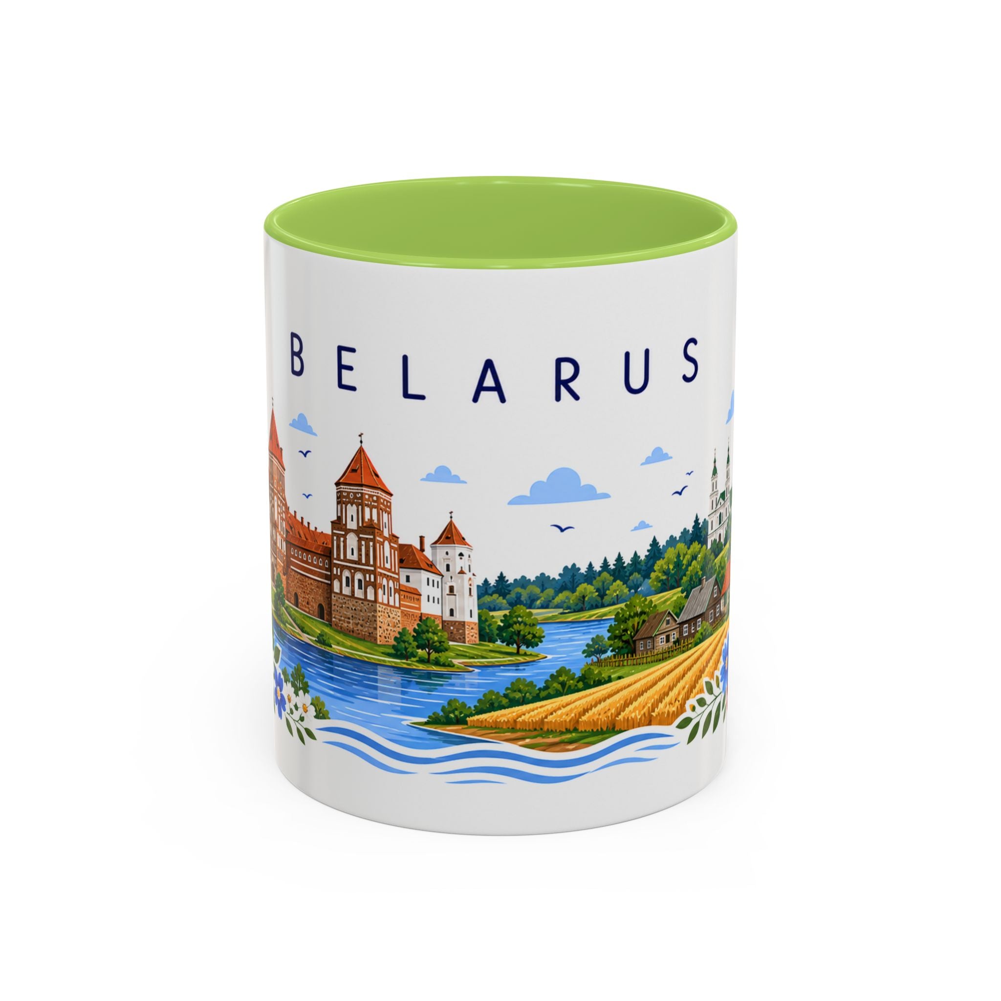 Belarus Coffee Mug | Travel Souvenir Accent Mug | Place Gift Ceramic Cup 11oz 15oz