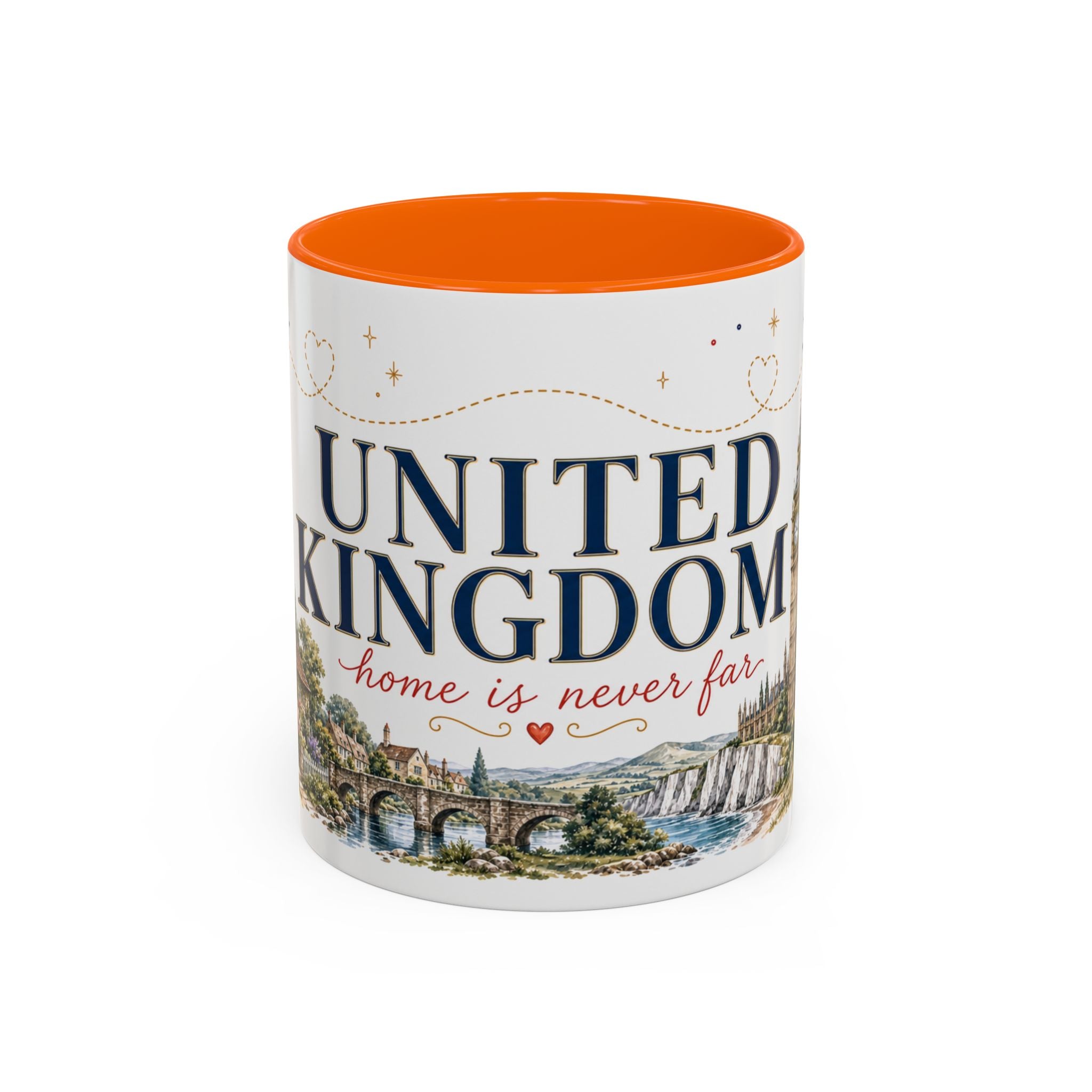 United Kingdom Home Country Mug | Moving Away Gift | Long Distance Friendship | 11 oz 15 oz Accent Mug