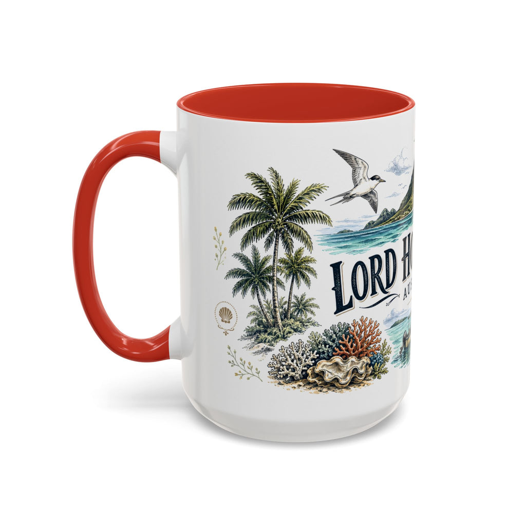 Lord Howe Island Mug, Australia Travel Souvenir, Bucket List Gift, Accent Ceramic Coffee Mug 11oz 15oz