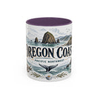 Oregon Coast Mug, Pacific Northwest Travel Souvenir, Bucket List Gift, Accent Ceramic Coffee Mug 11oz 15oz