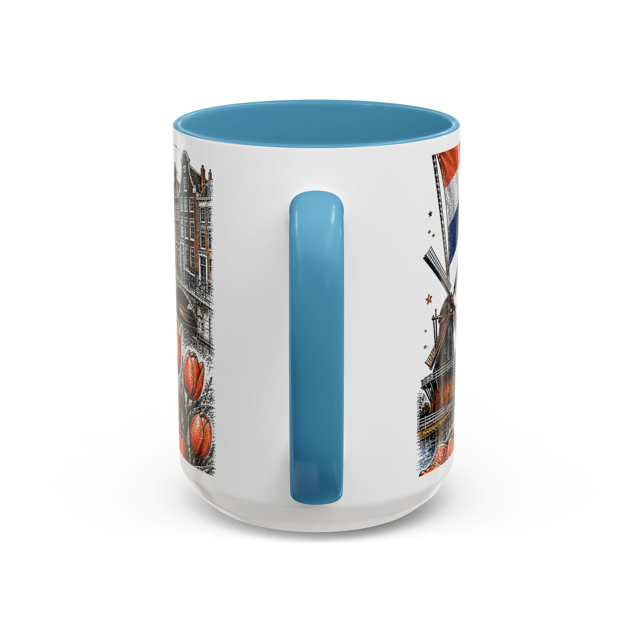 Netherlands Soccer Coffee Mug | World Cup Fan Gift | Accent Color Ceramic 11oz 15oz Match Day Cup