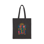 Nothing In Excess Tote Bag | Ancient Wisdom Quote Canvas Bag | Colorful Philosophy Gift