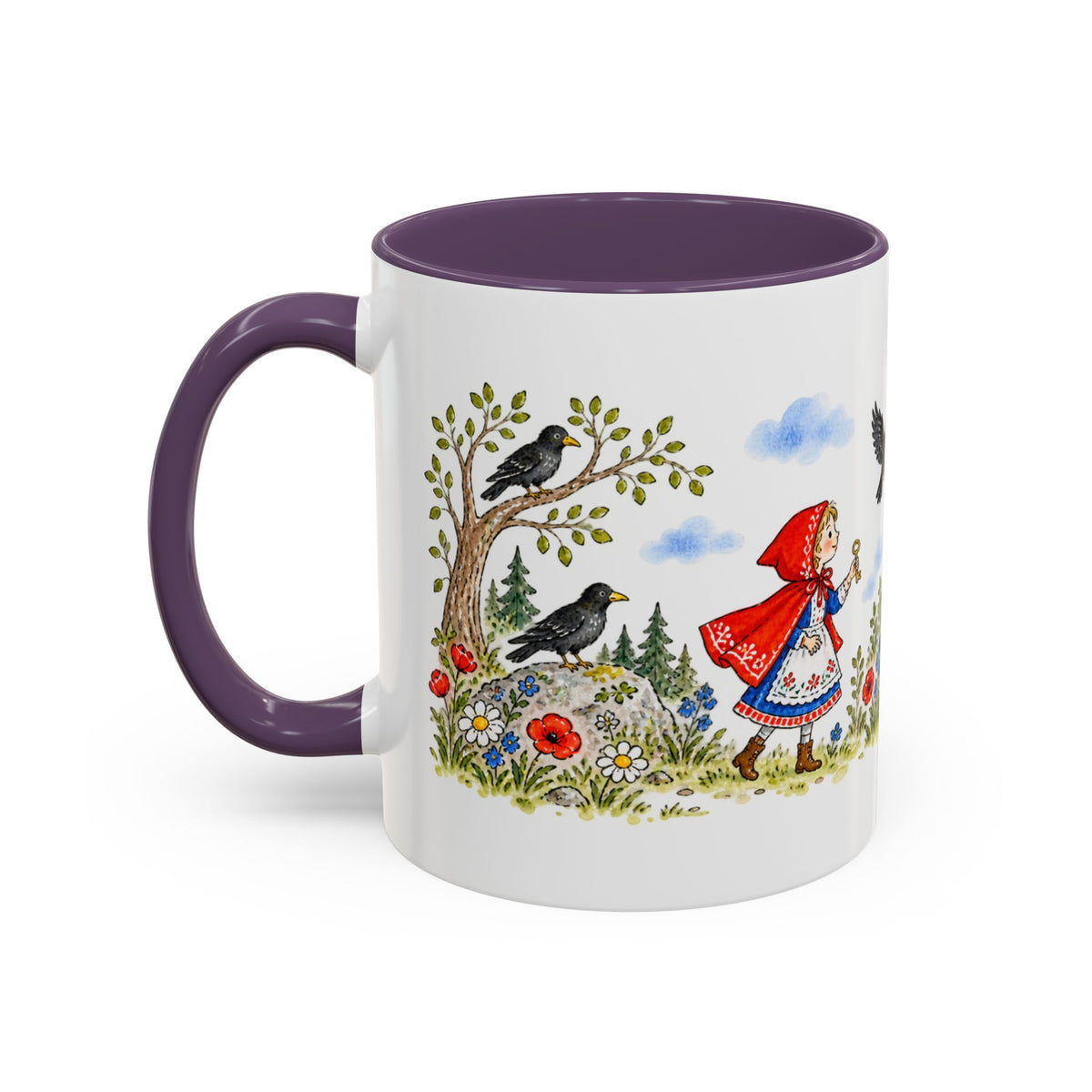 The Seven Ravens Mug | Storybook Fairy Tale Accent Coffee Mug | EveryLegend