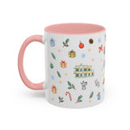 Miami Christmas Mug | Watercolor Art Deco City Souvenir (11oz/15oz)